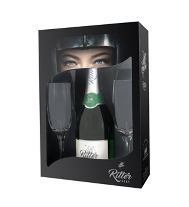 Ritter Sekt halbtrocken Geschenkpackung mit Gläsern