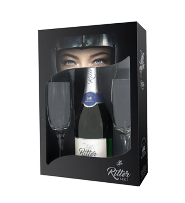 Ritter Sekt trocken Geschenkpackung mit Gläsern