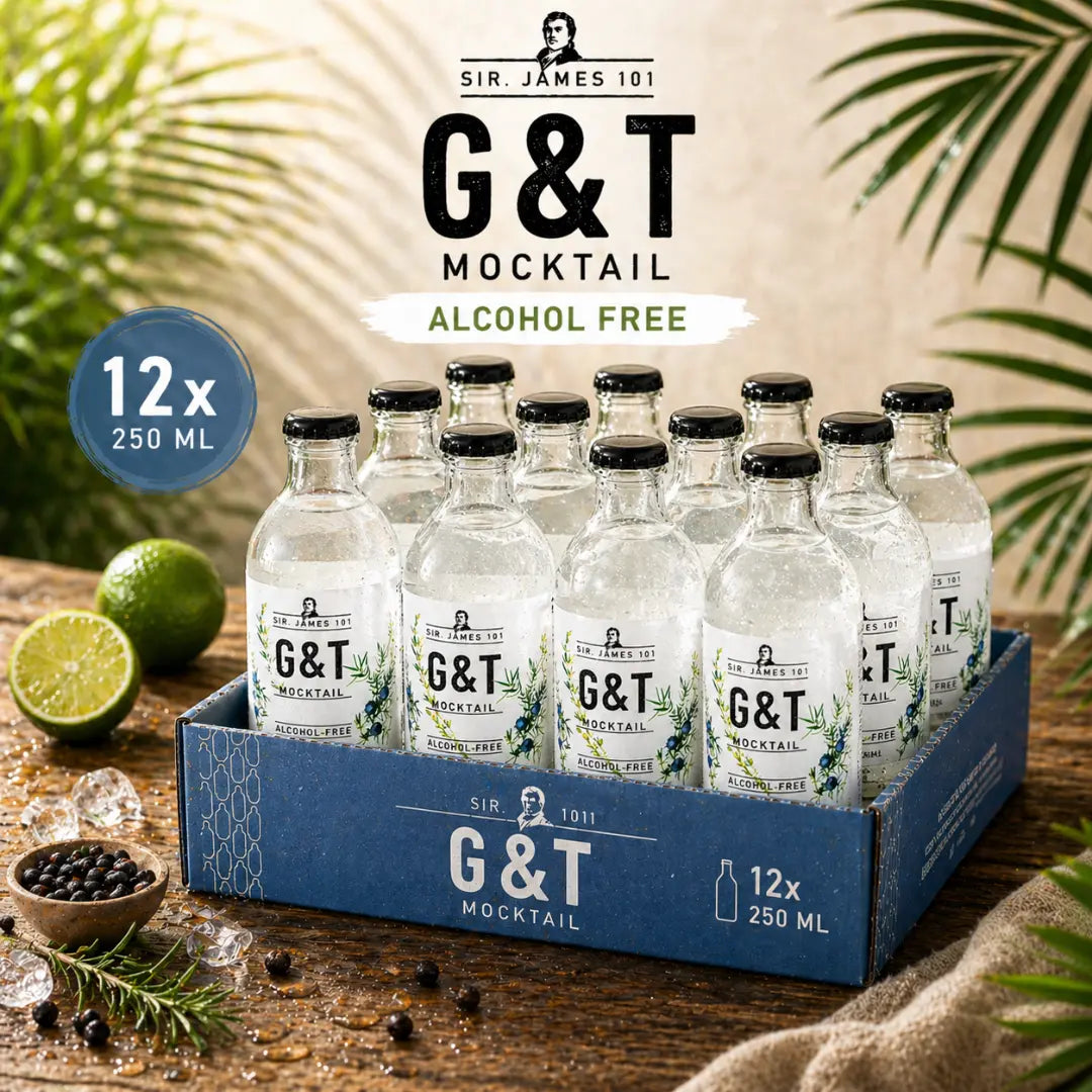 Gin Tonic ohne Alkohol von Sir James 101 im 12er Tray